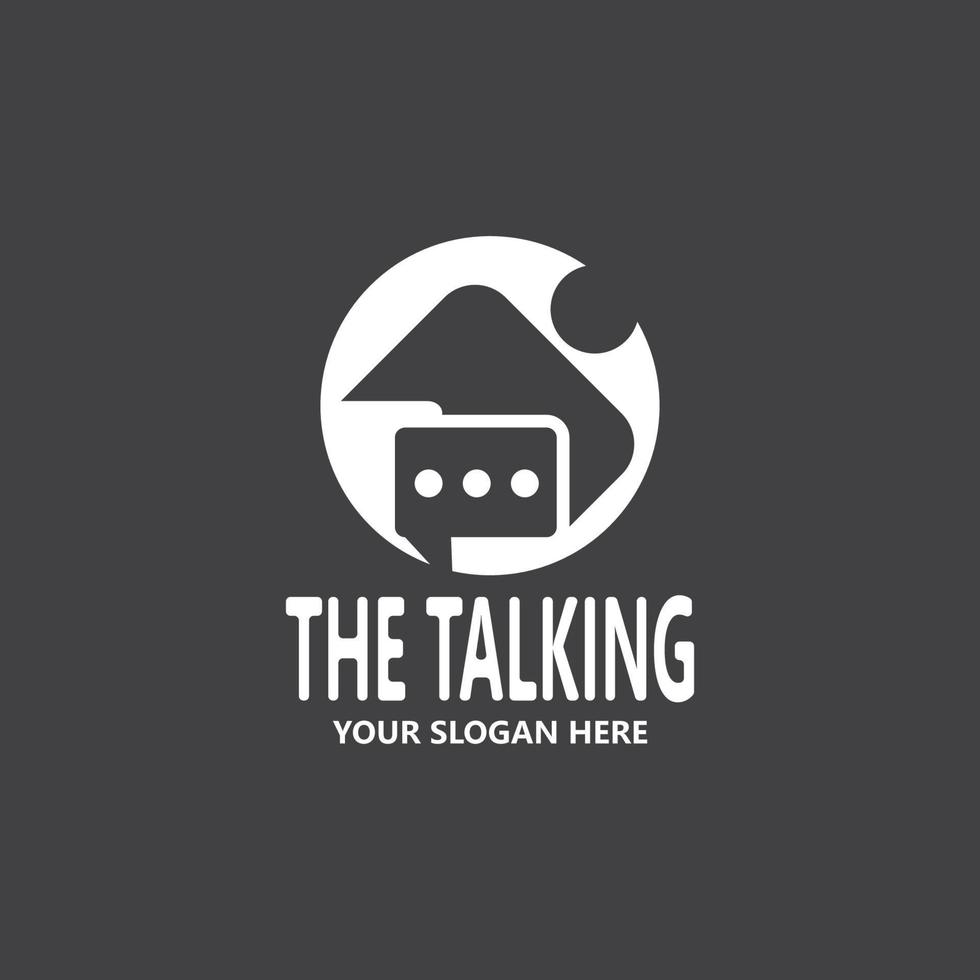 Chat Talking Logo And Symbol Vector Template