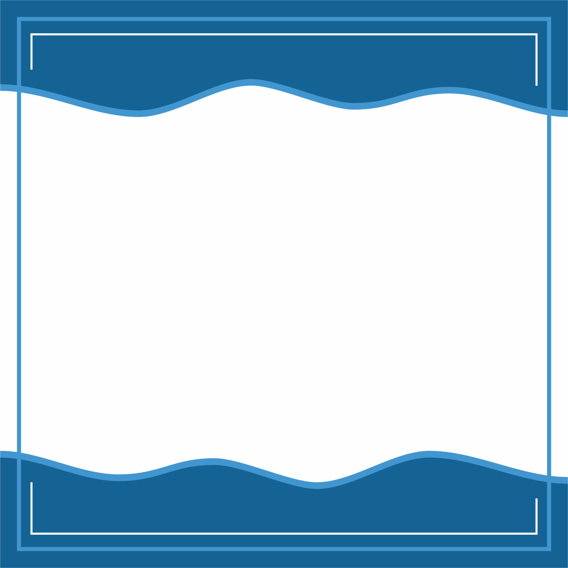 Frame or border. Blue and white background color with stripe line and
