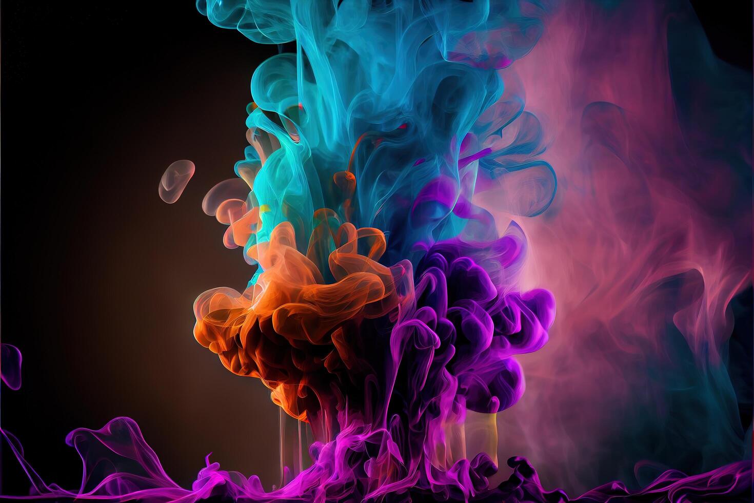 Colorful liquid smoke abstract background. photo