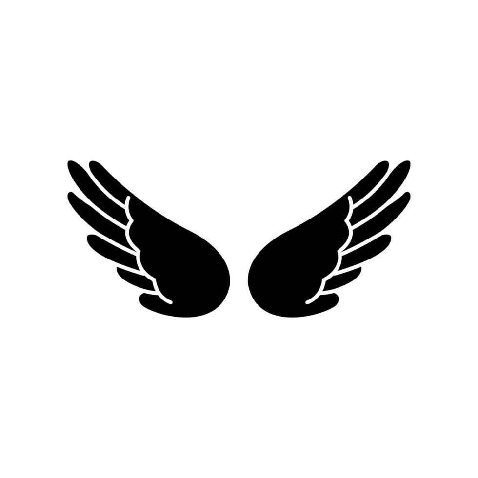Angel wings icon vector. fly illustration sign collection. pilot symbol. wings logo. vector