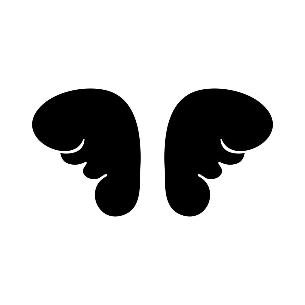 Angel wings icon vector. fly illustration sign collection. pilot symbol. wings logo. vector