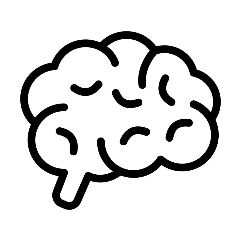 diseño de icono de cerebro vector