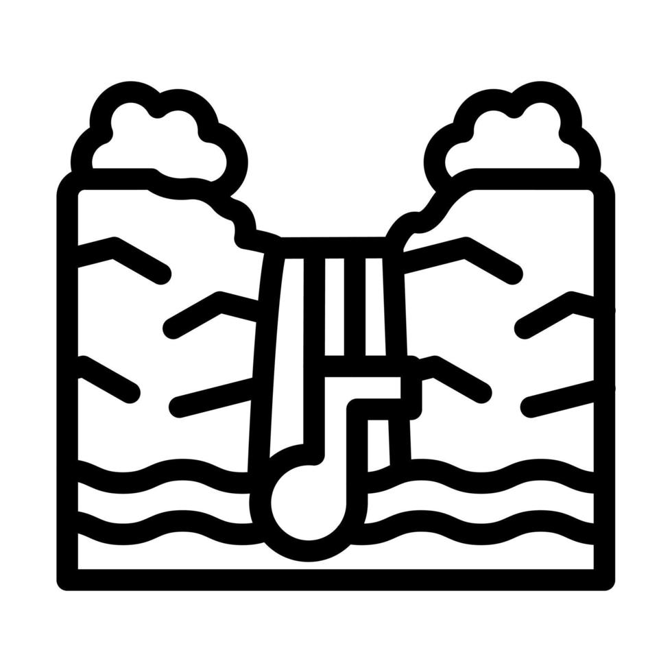 Waterfall Icon Design vector