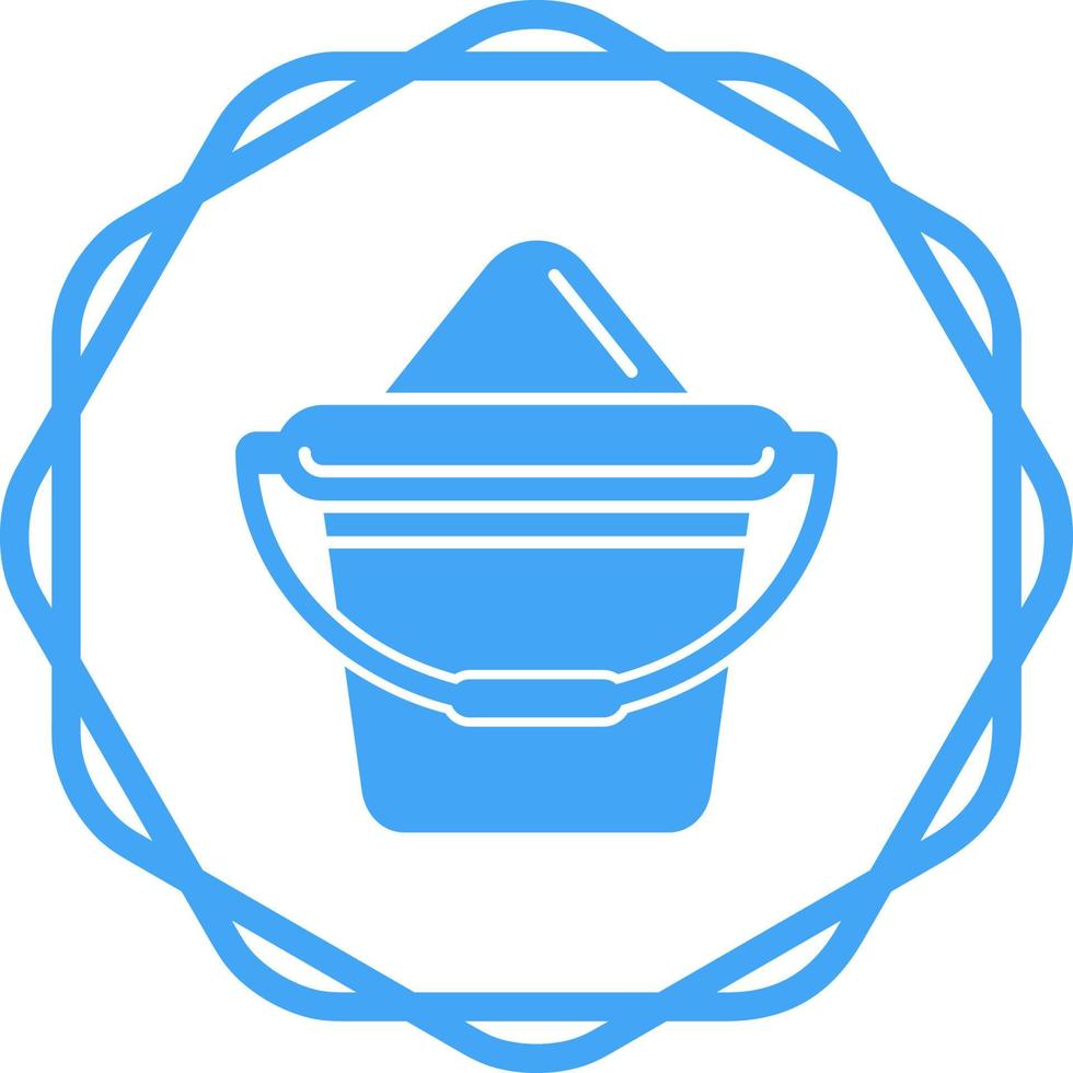Sand Bucket Vector Icon