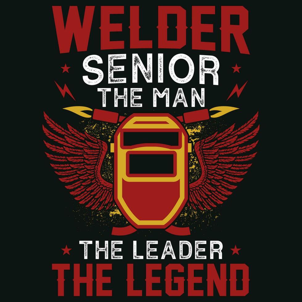 Welding tshirt design vector