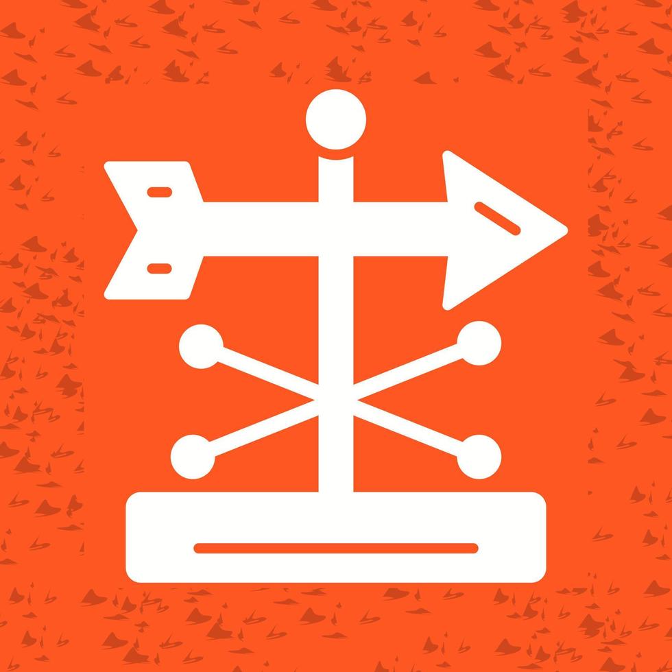 Wind Vane Vector Icon
