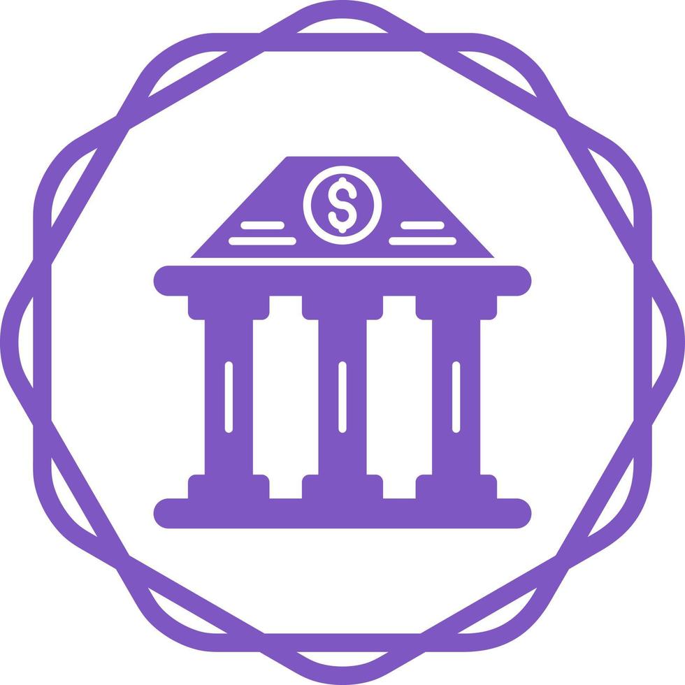Bank Building Vector Icon