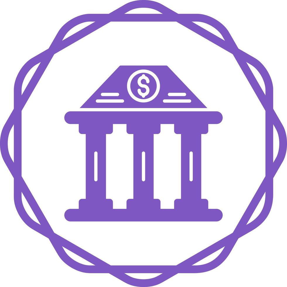 Bank Building Vector Icon