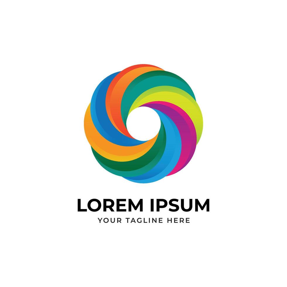 circle sphere logo vector symbol icon design