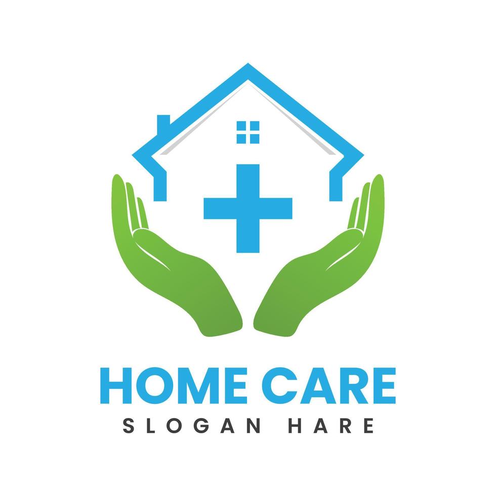 Home care logo design template vector design.