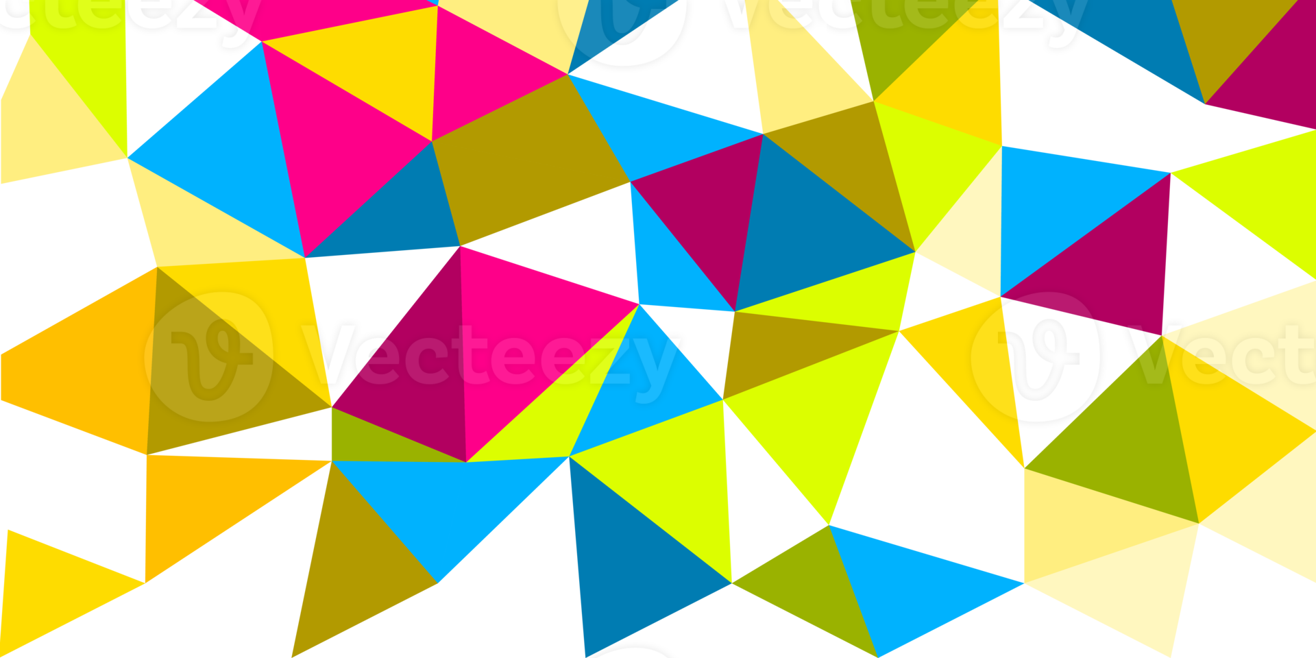 Abstract colorful low poly geometric shapes background png