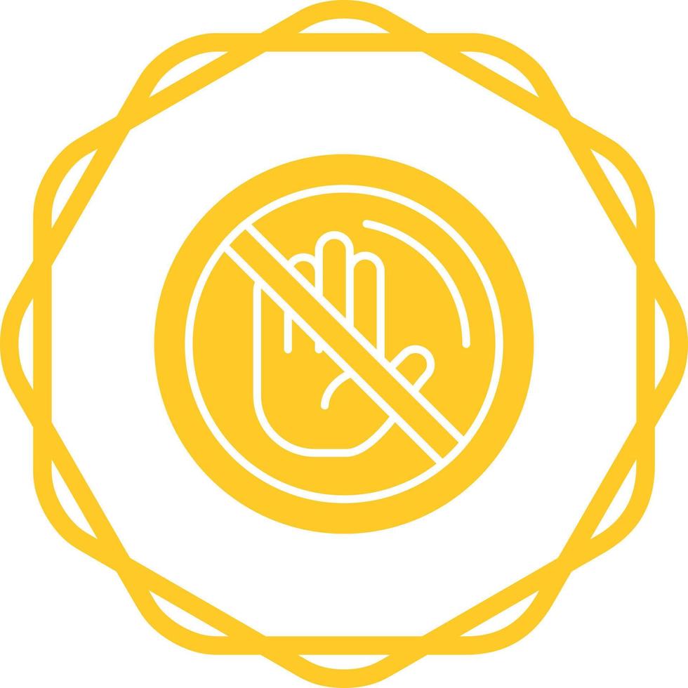 No Passing Vector Icon