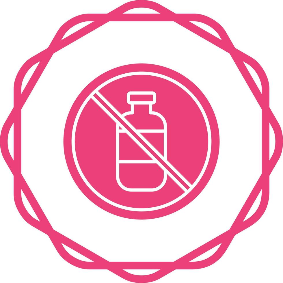 No Liquids Vector Icon