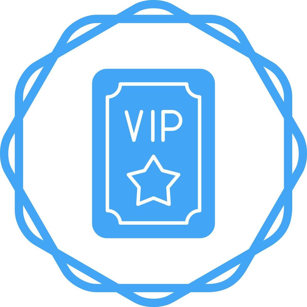 Vip Pass Vector Icon