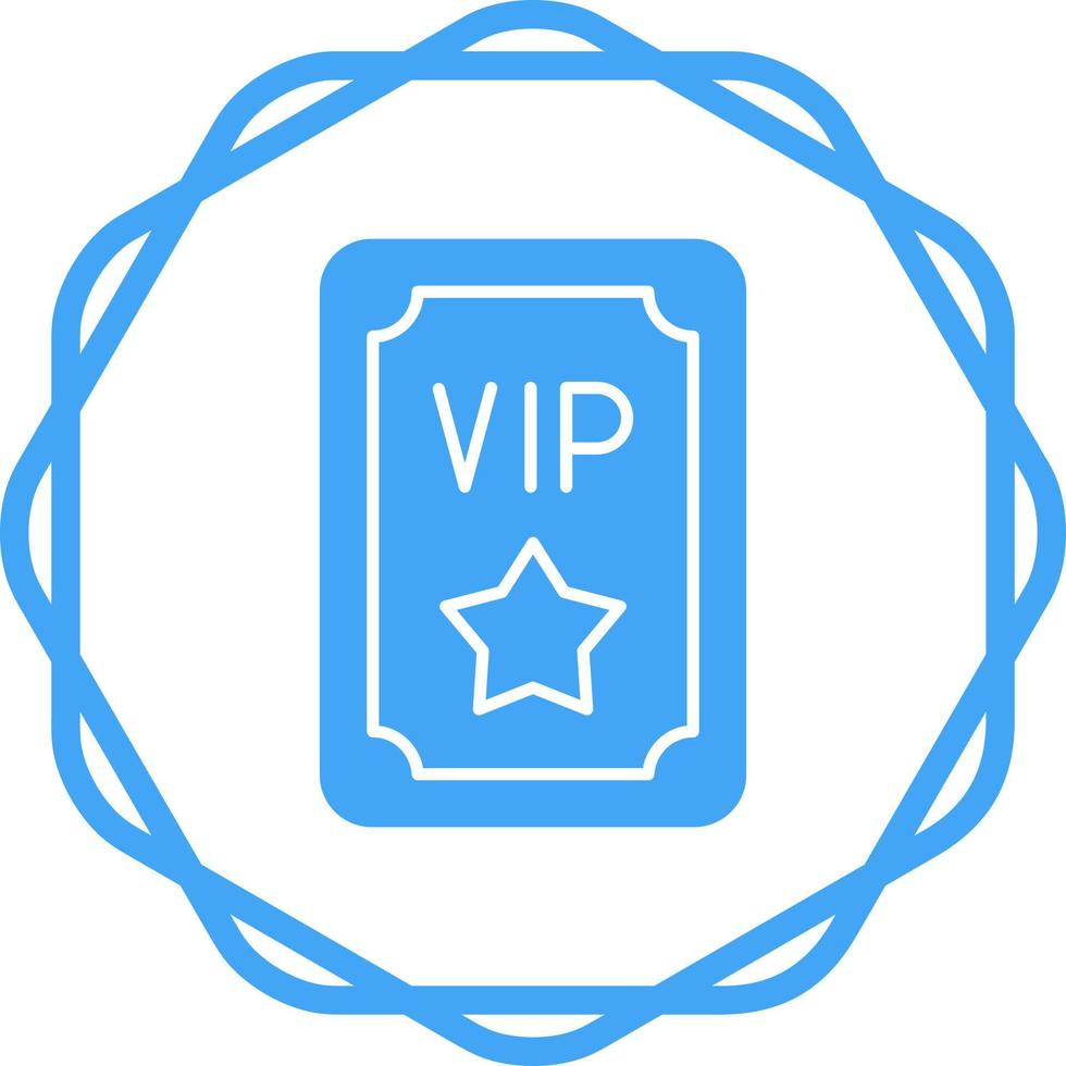 icono de vector de pase vip