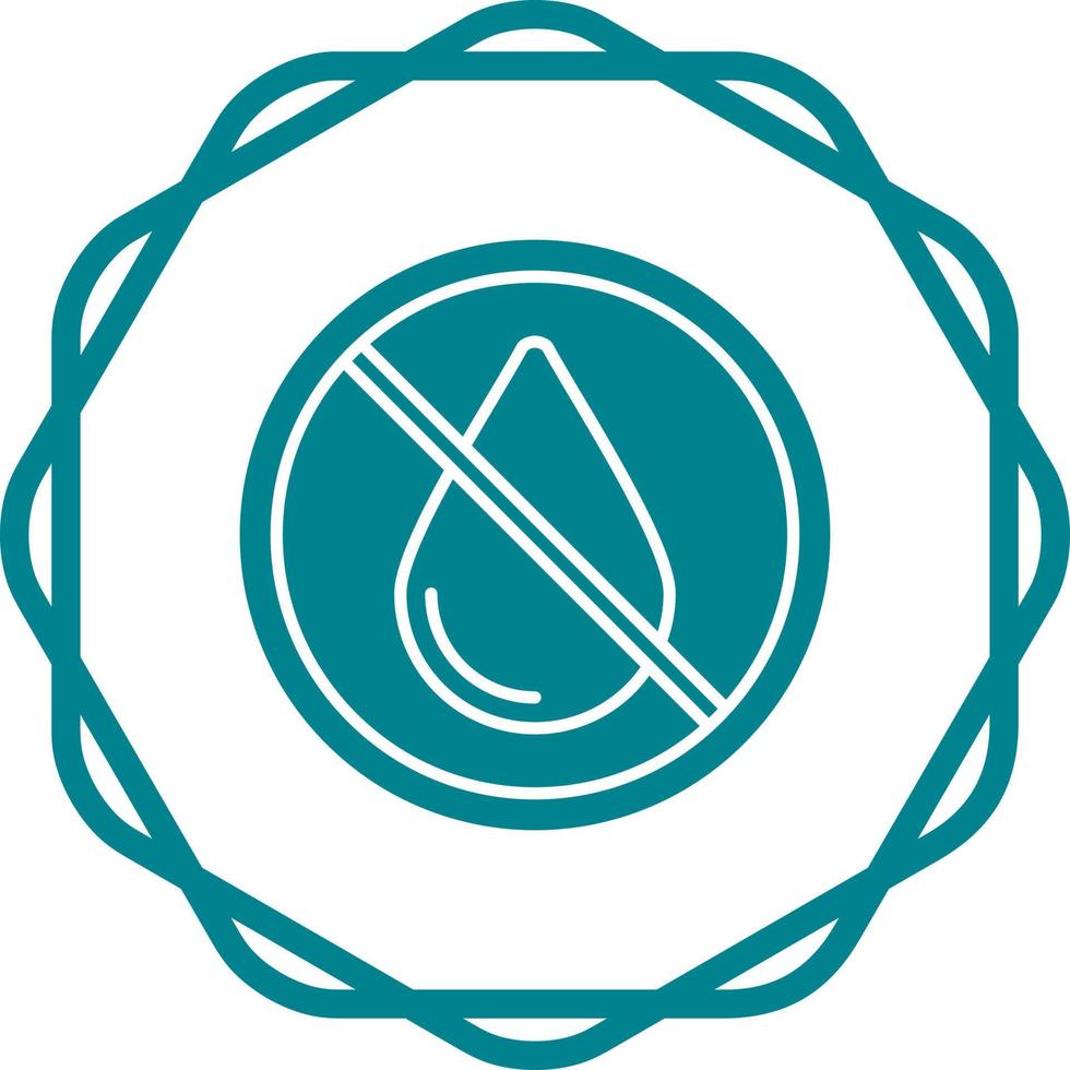 No Water Vector Icon