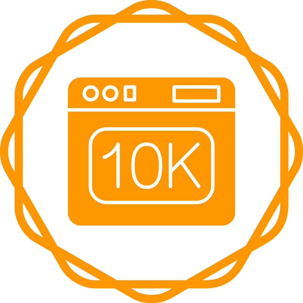 icono de vector de 10k