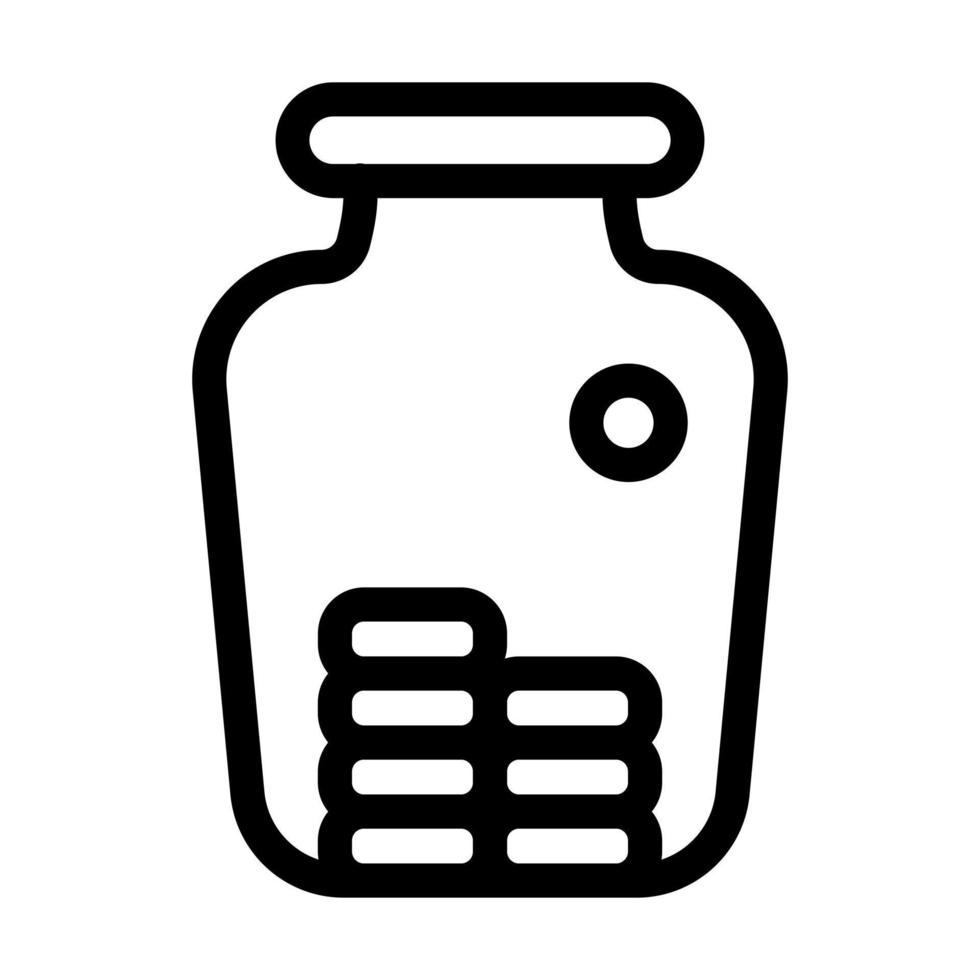 Money Jar Icon Design vector