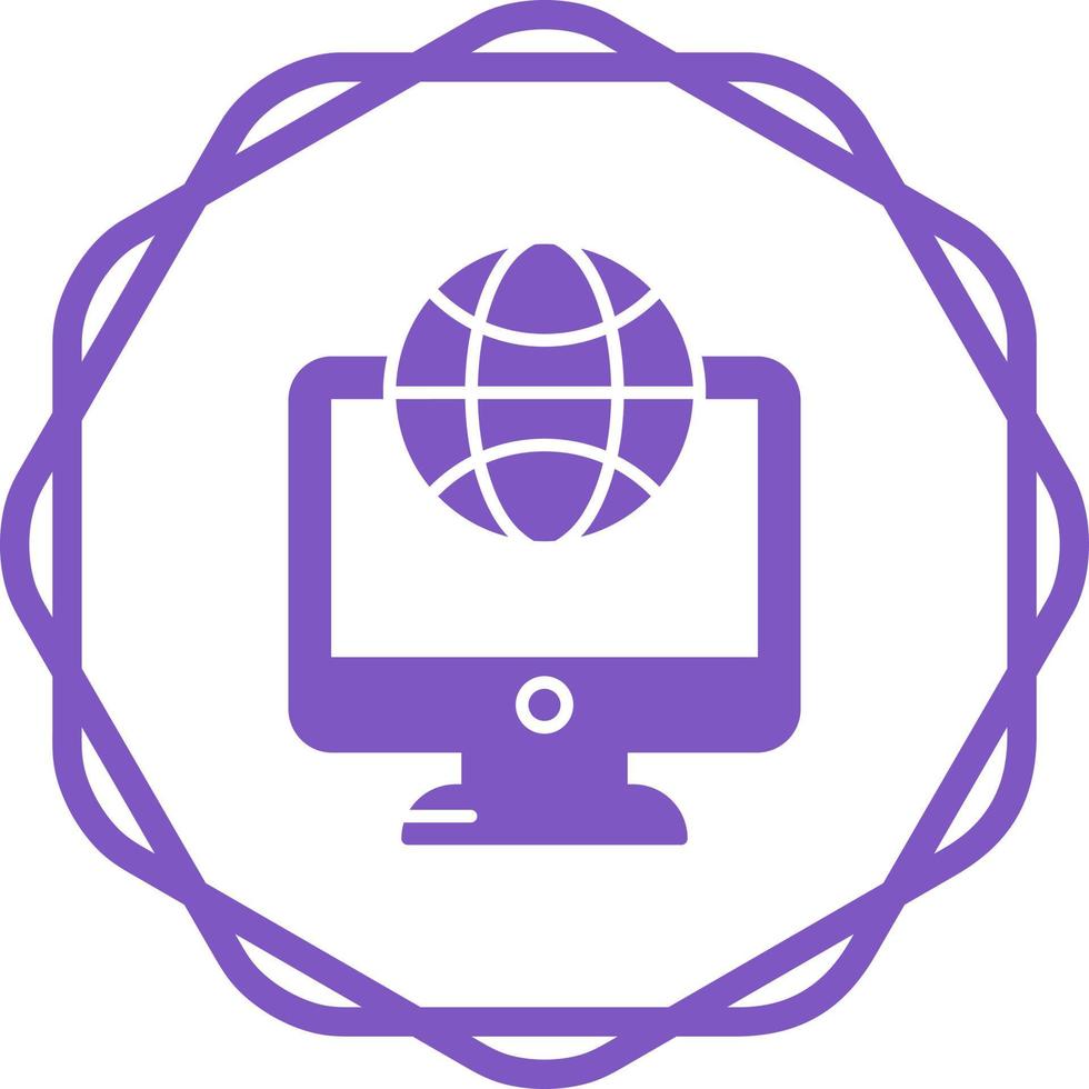 Lcd Globe Vector Icon