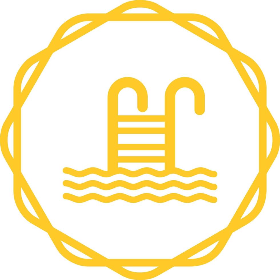 Water Stairs Vector Icon