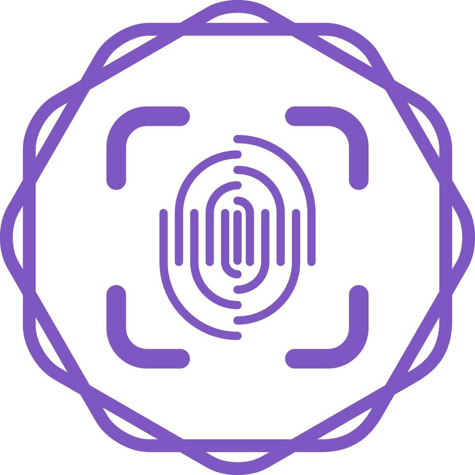 Fingerprint Vector Icon