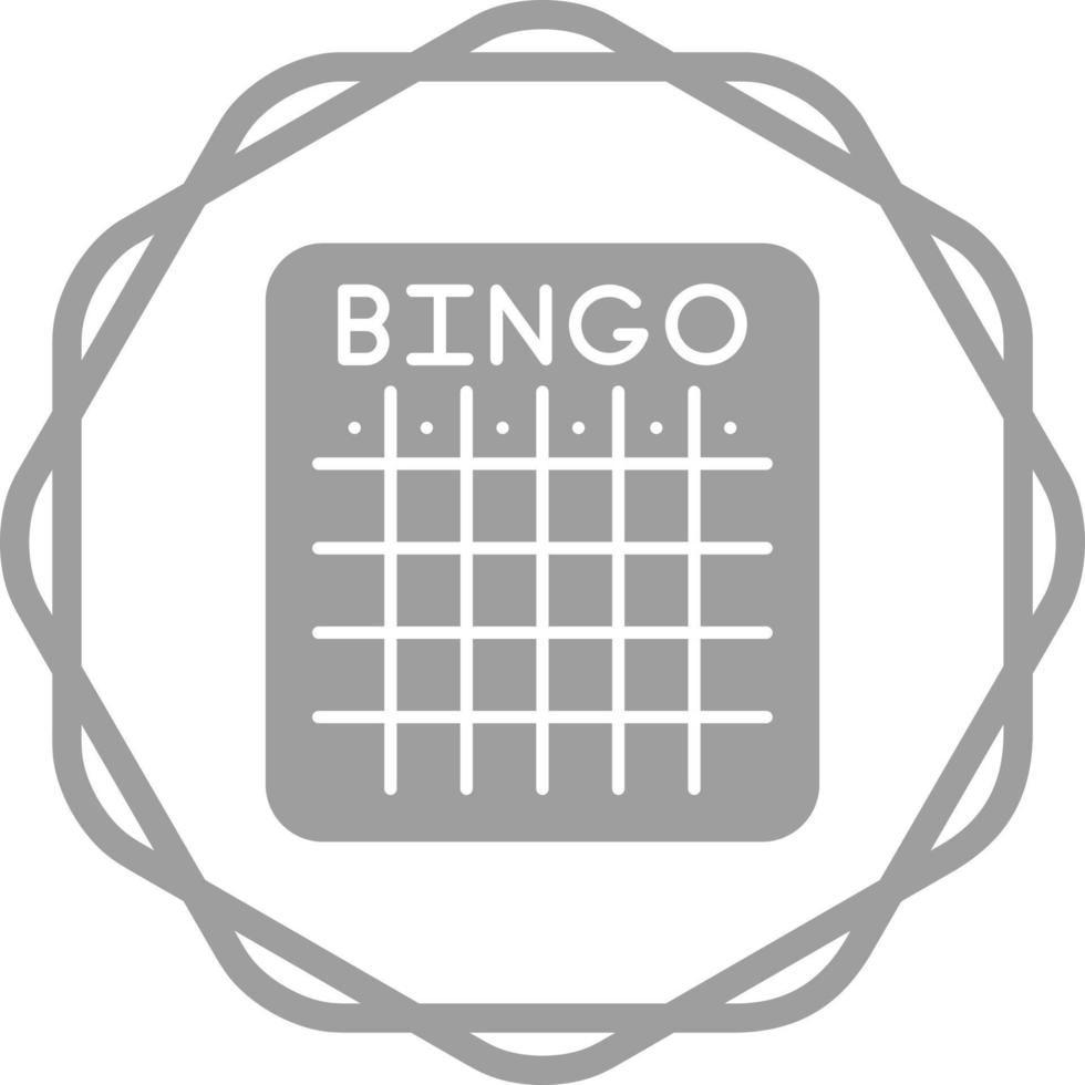 icono de vector de bingo