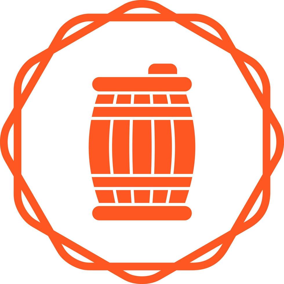 icono de vector de barril