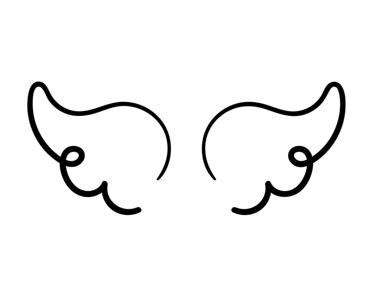 angel wings in heaven hawk feather wing pattern vector