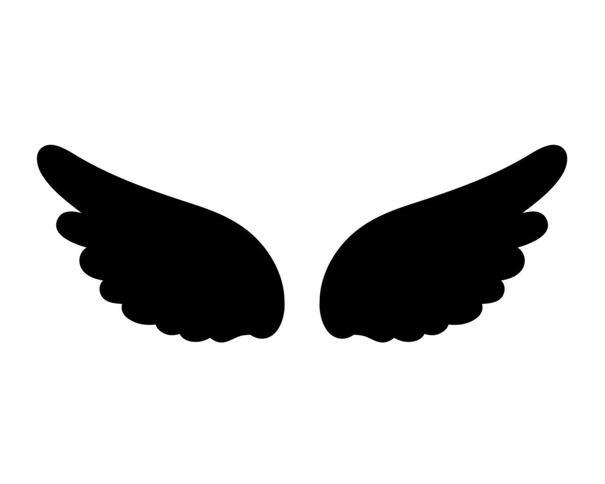 angel wings in heaven hawk feather wing pattern vector