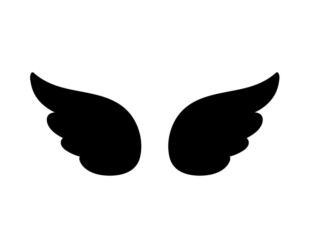 angel wings in heaven hawk feather wing pattern vector