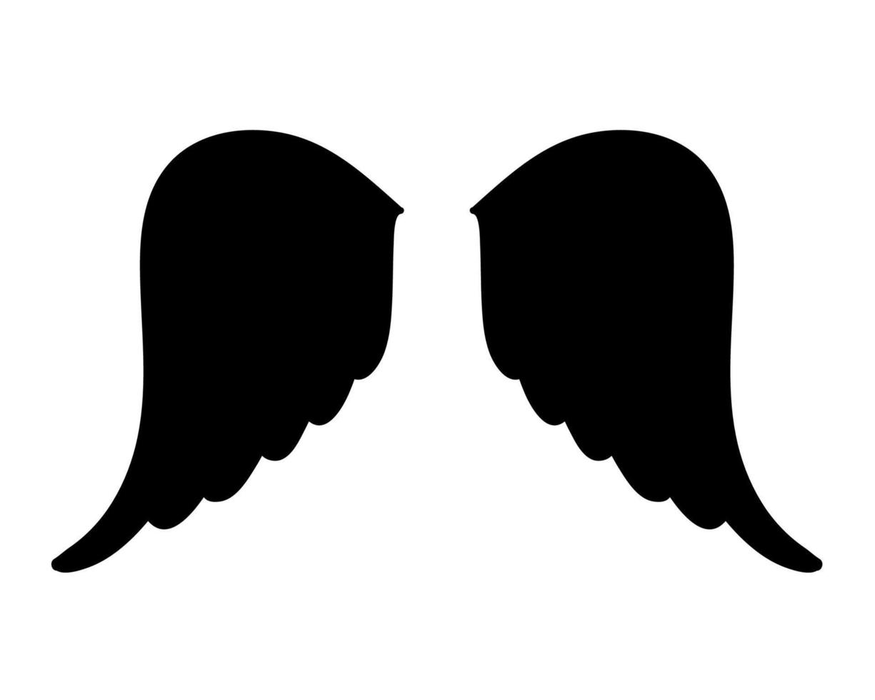 angel wings in heaven hawk feather wing pattern vector