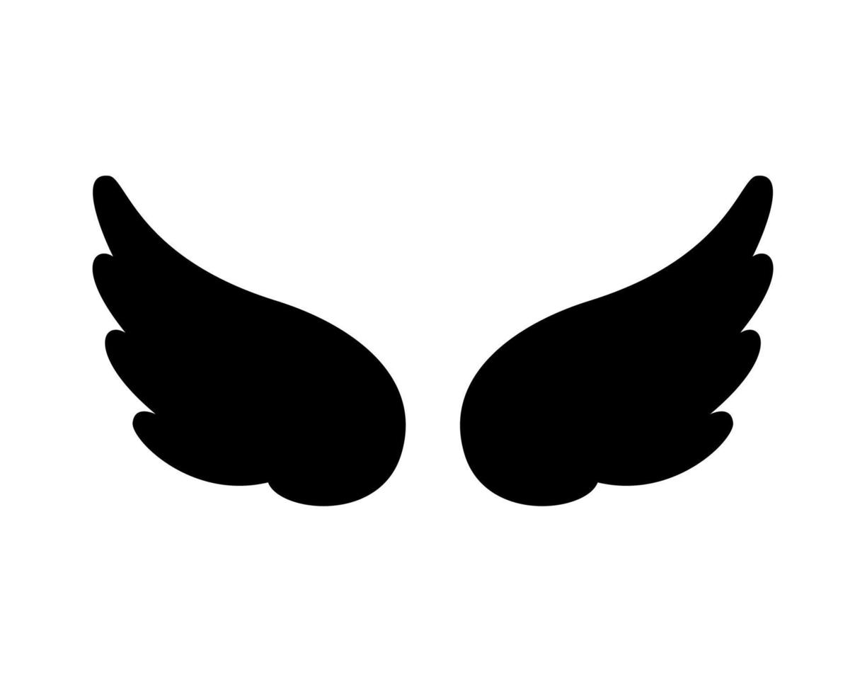 angel wings in heaven hawk feather wing pattern vector