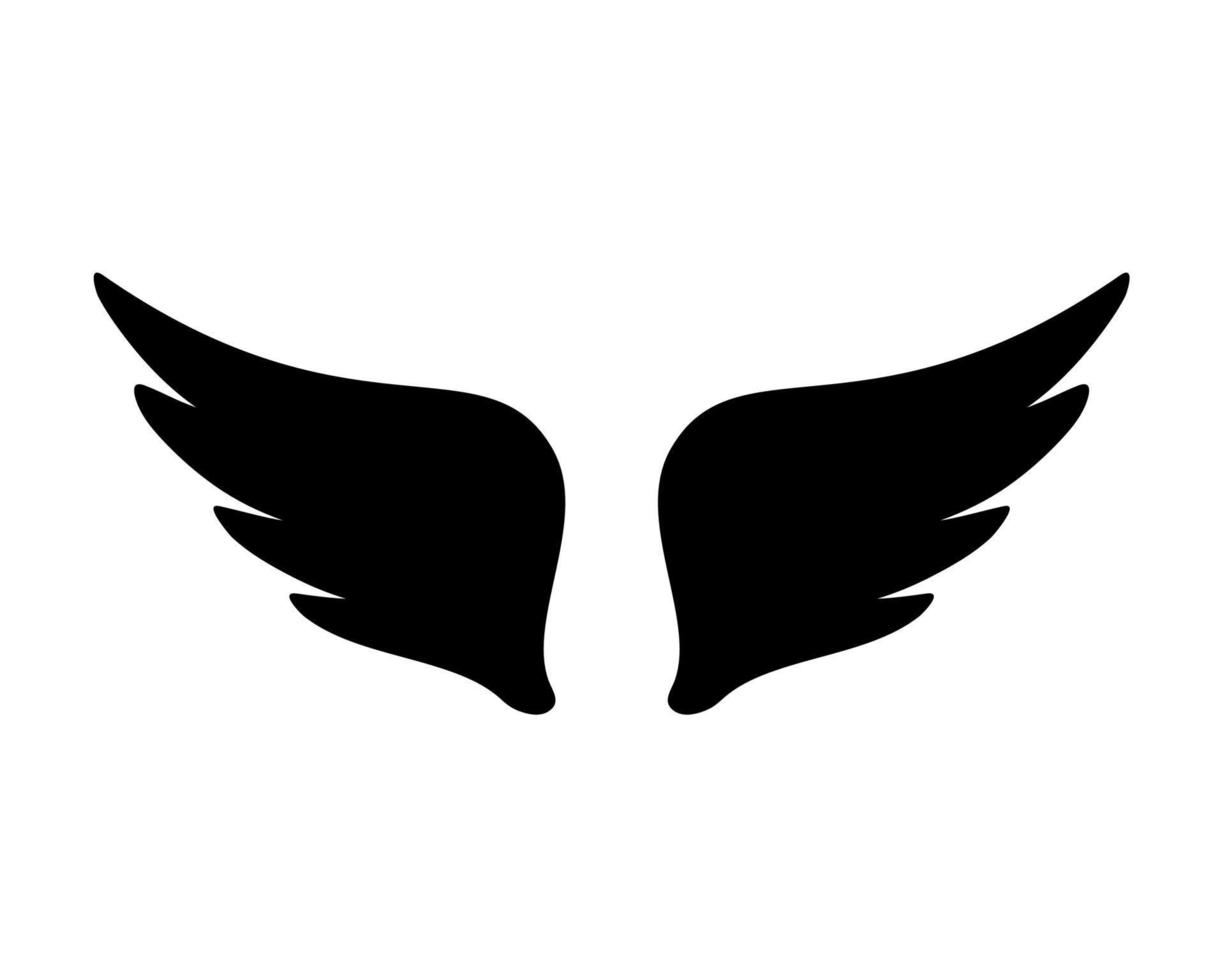ángel alas en cielo halcón pluma ala modelo vector