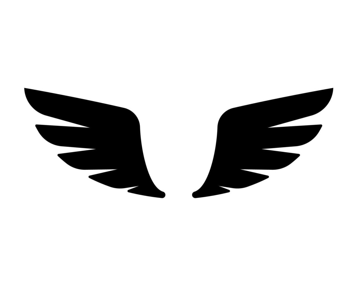 angel wings in heaven hawk feather wing pattern vector