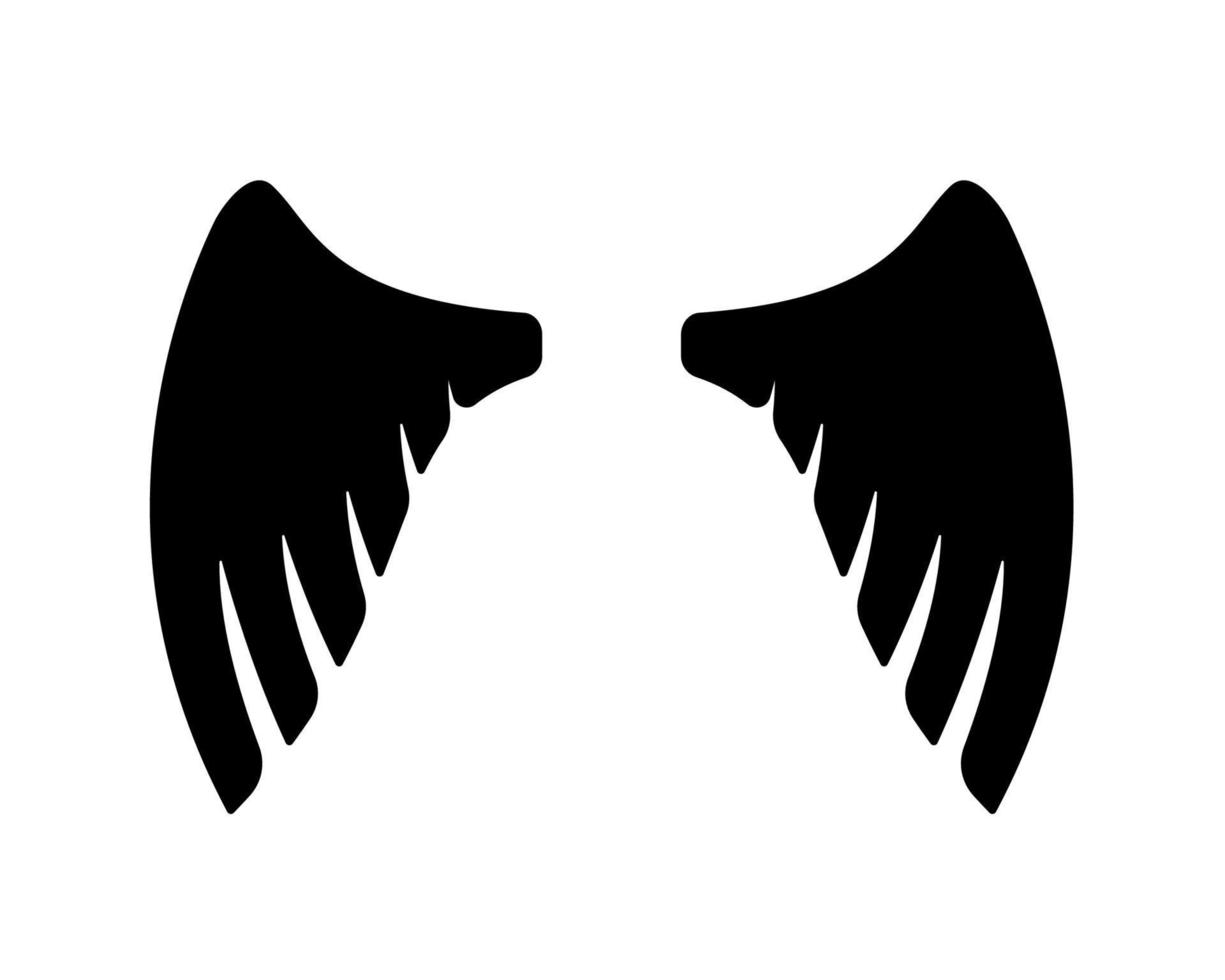 angel wings in heaven hawk feather wing pattern vector