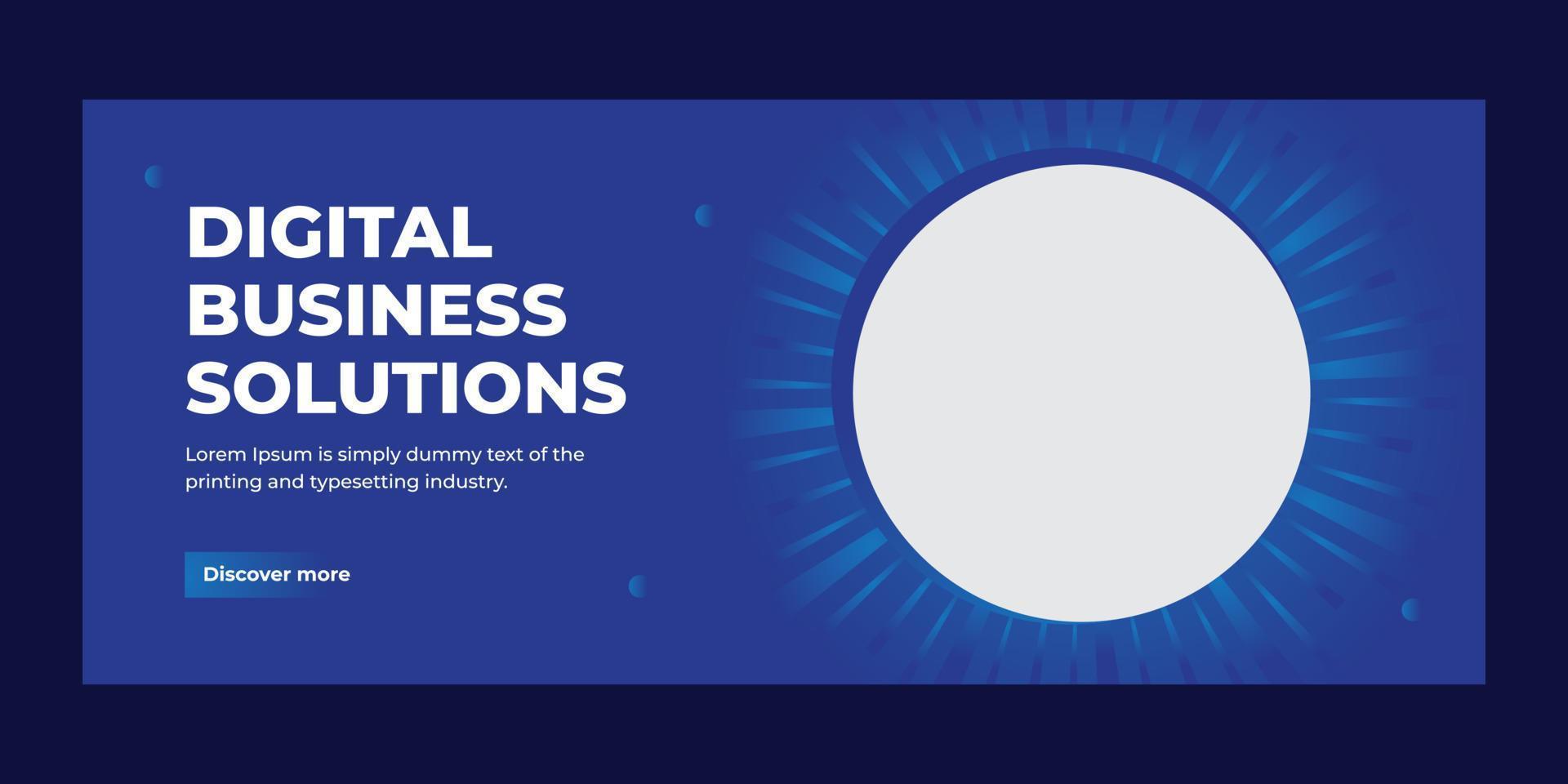 corporate business web banner template vector