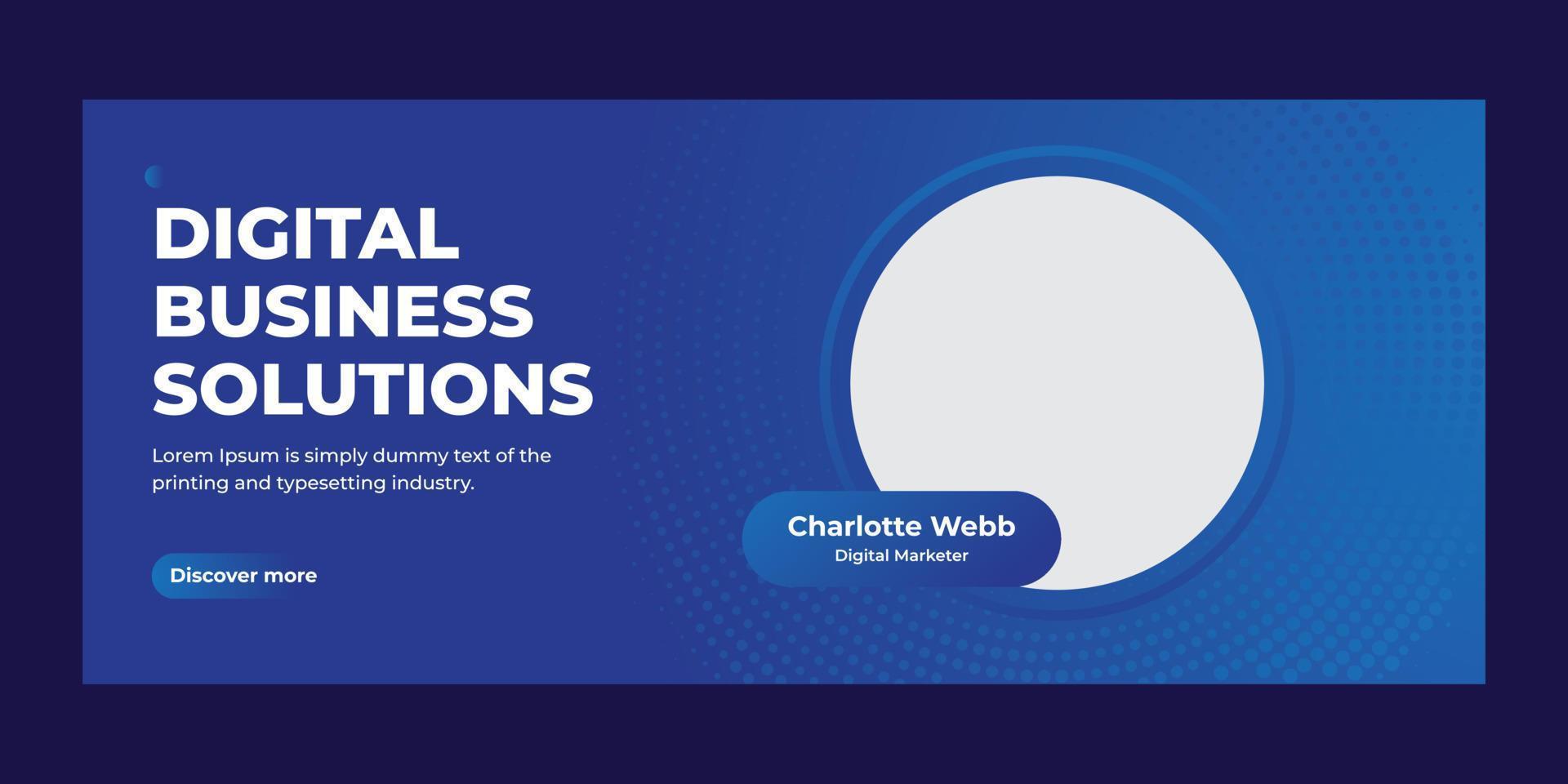 corporate business web banner template vector