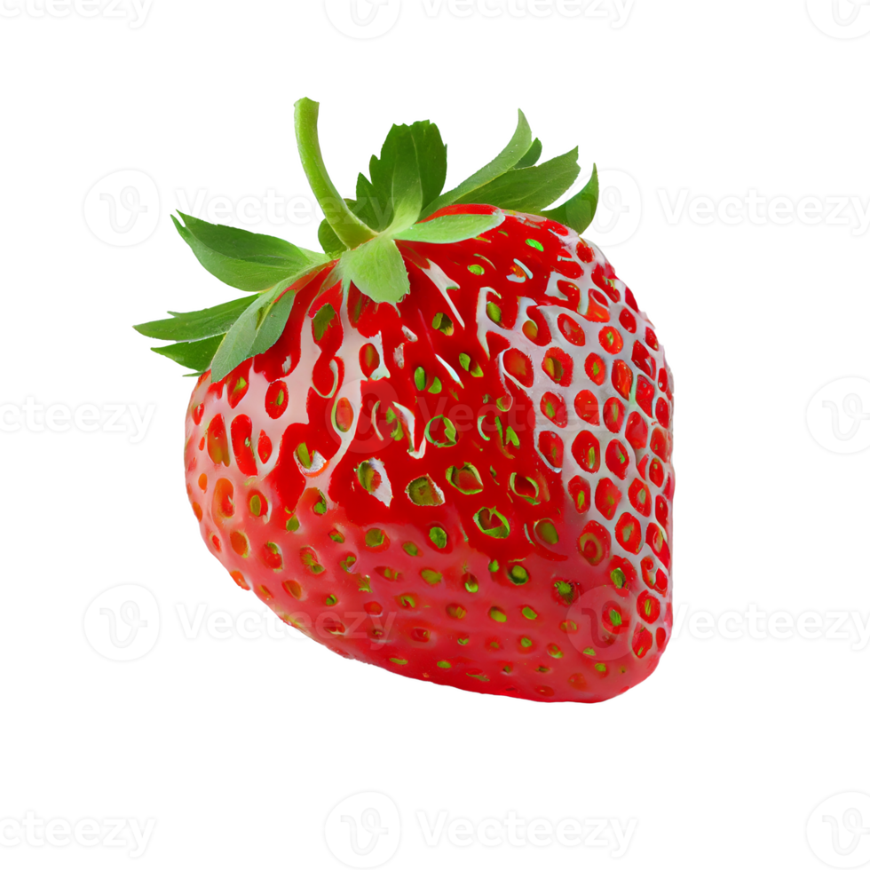 Strawberry cut out, red strawberry on transparent background png