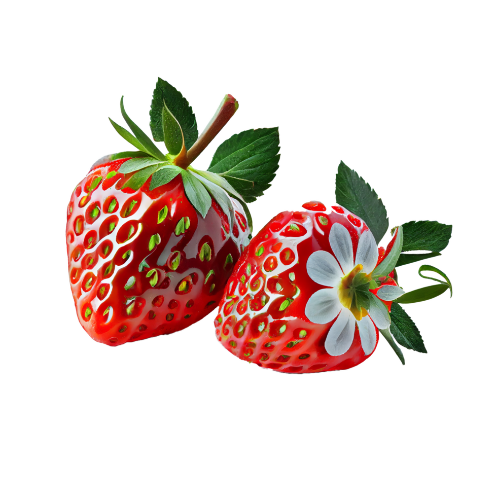 Free Strawberry cut out, red strawberry on transparent background png