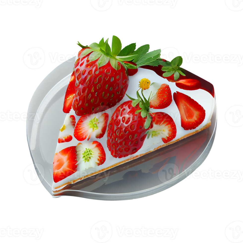 Strawberry cut out, red strawberry on transparent background png