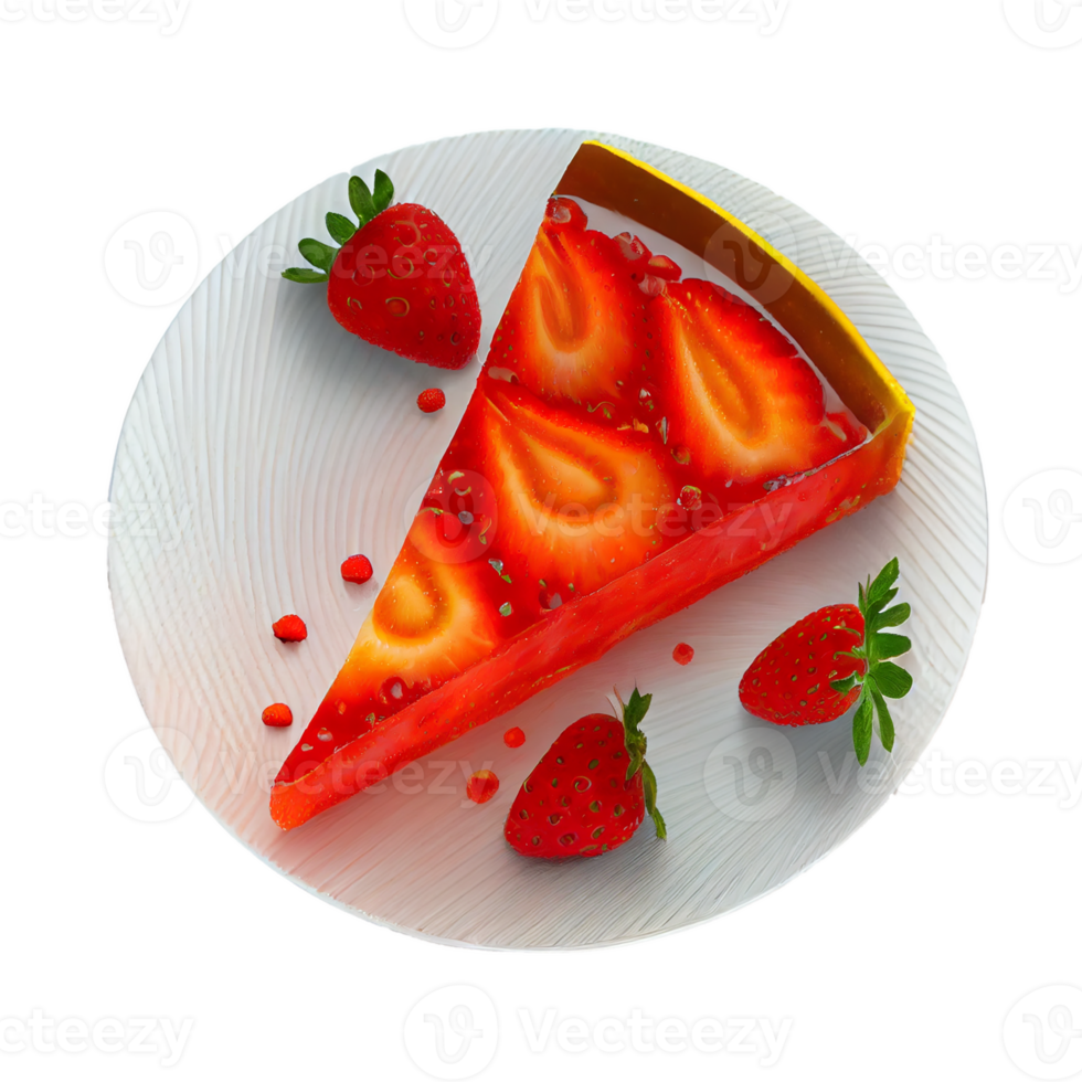 Strawberry cut out, red strawberry on transparent background png