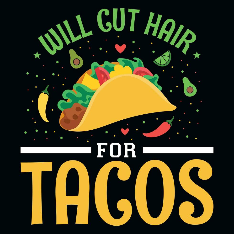 Tacos tshirt design vector