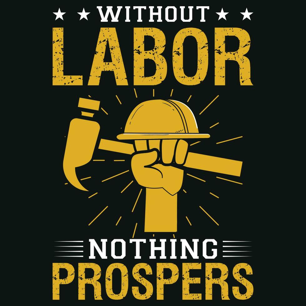 Labor day tshirt design vector