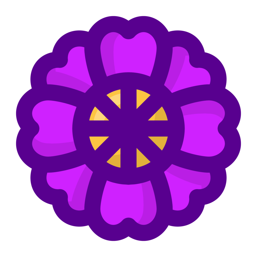 purple flower element free PNG