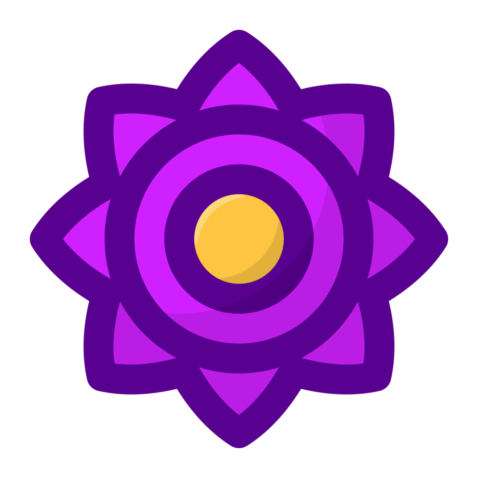 purple flower element free PNG