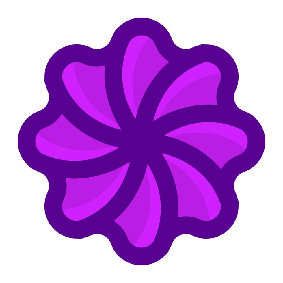 purple flower element free PNG