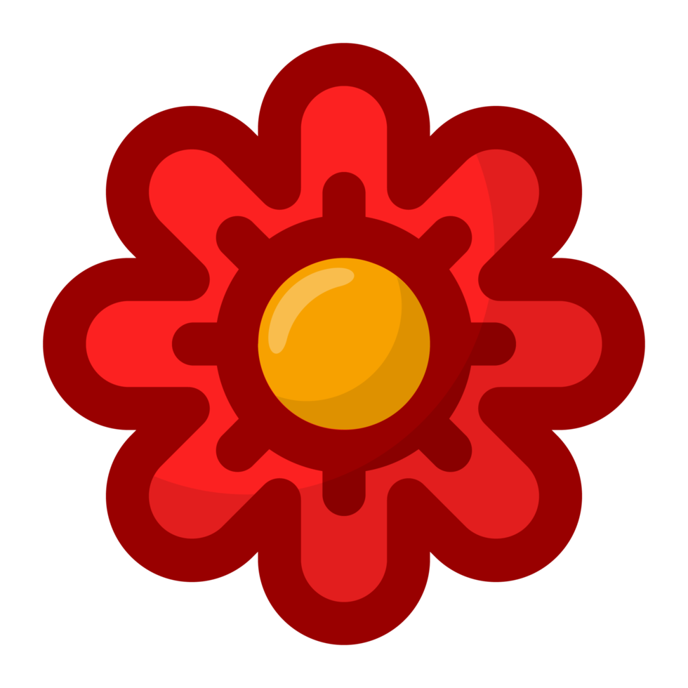 schön rot Blume kostenlos png