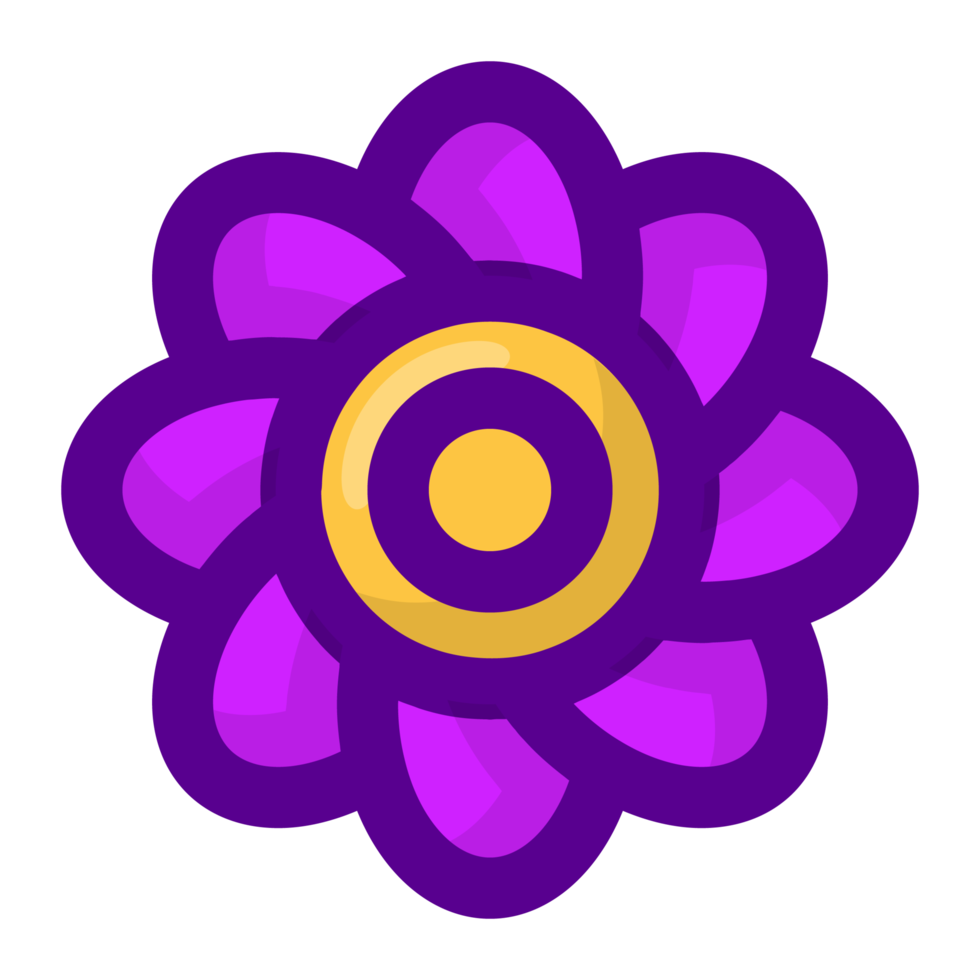 púrpura flor elemento gratis png