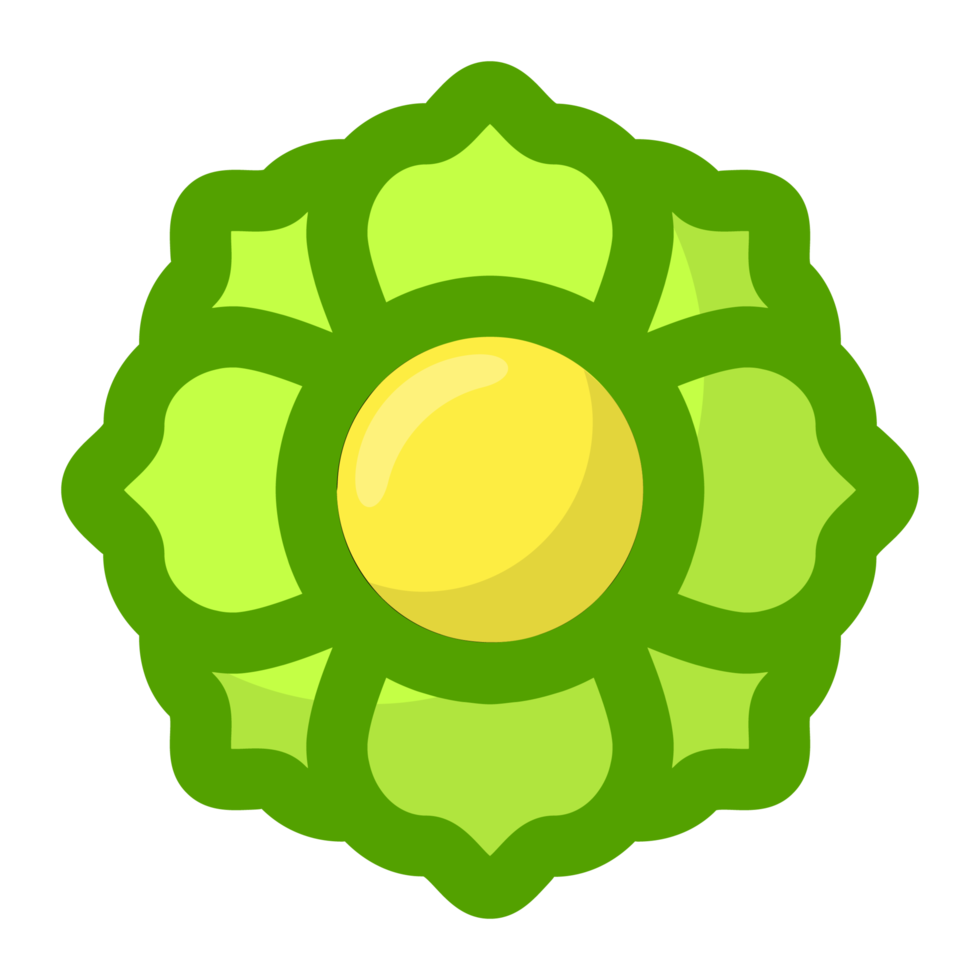 green flower no background free png