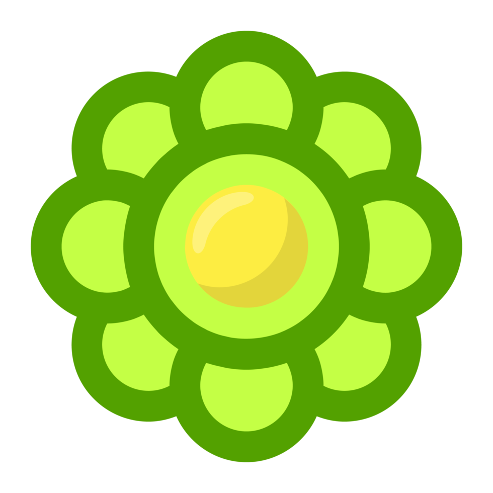 green flower no background free png